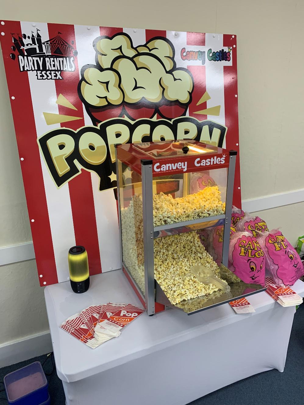 popcorn machine hire essex